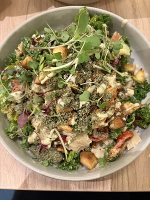 Vegan Cesar salad   at Unity Diner in East London