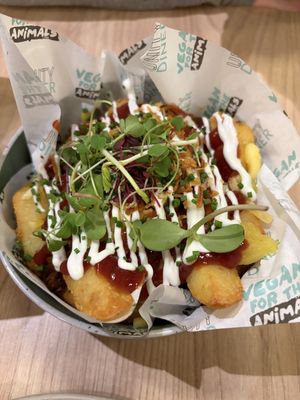 Loaded chips   at Unity Diner in East London