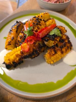 Corn ribs at Unity Diner in East London