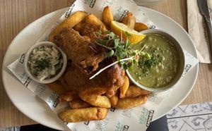 Tofish & Chips  at Unity Diner in East London