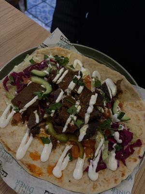 kebab  at Unity Diner in East London