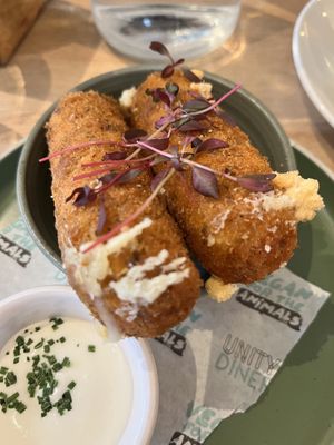 Mozzarella sticks   at Unity Diner in East London