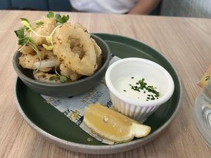 Calamari  at Unity Diner in East London