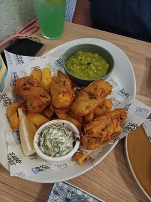 Tofish & Chips at Unity Diner in East London