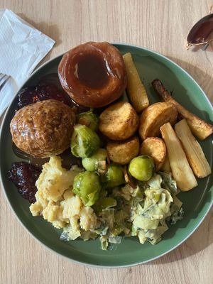 Cashew Sage Sunday Roast at Unity Diner in East London