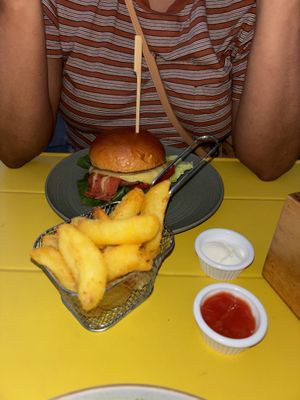 Bbq bacon burger  at Unity Diner in East London