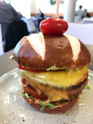 Moving mountains burger at Unity Diner in East London