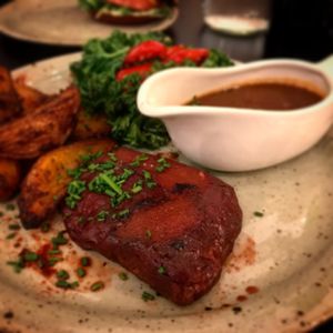 Vegan steakkk at Unity Diner in East London