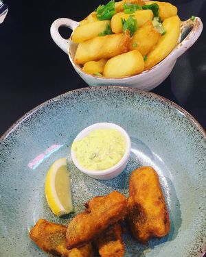 Tofish Bites and chips at Unity Diner in East London
