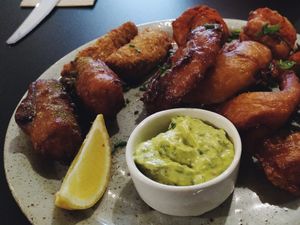 Mixed Fried Plate at Unity Diner in East London