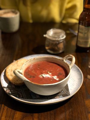 Soup at Unity Diner in East London