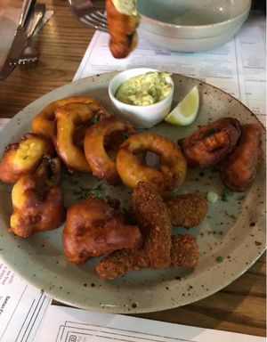 Mixed Fried Plate at Unity Diner in East London