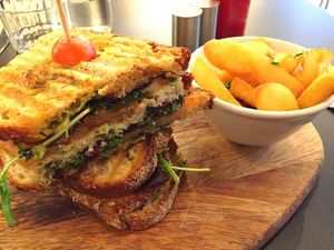 Veganuary Club Sandwich  at Unity Diner in East London