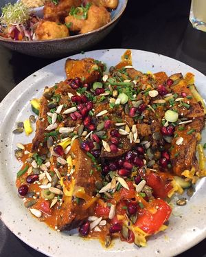 Loaded fries  at Unity Diner in East London