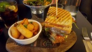 Club sandwich at Unity Diner in East London