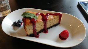 New-York cheesecake, very nice! at Unity Diner in East London