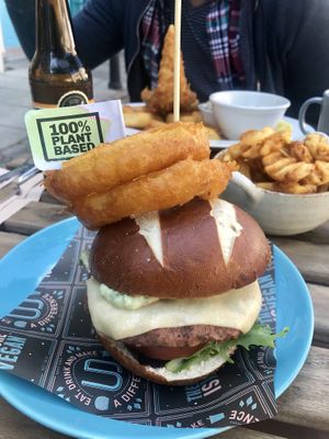 Moving mountains burger  at Unity Diner in East London