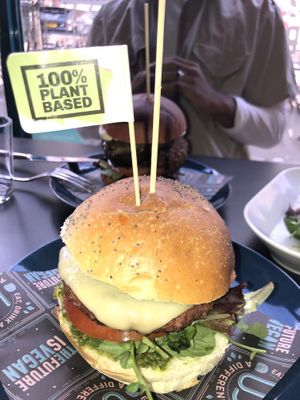 The Surge Burger  at Unity Diner in East London