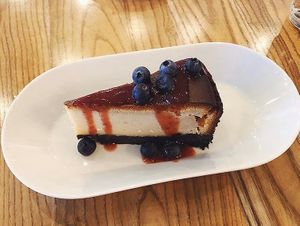 Baked cheesecake  at Unity Diner in East London