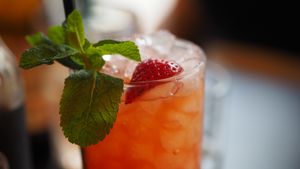 strawberry mojito at Unity Diner in East London