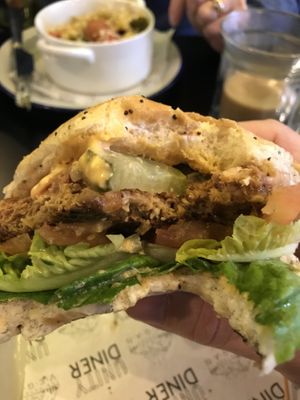 Mountain Burger  at Unity Diner in East London