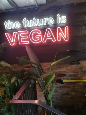 Cool sign at Unity Diner in East London