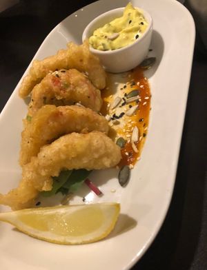 Vegan shrimp at Unity Diner in East London