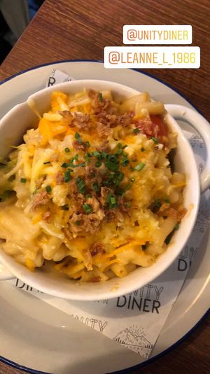 Mac and cheese 😍 at Unity Diner in East London