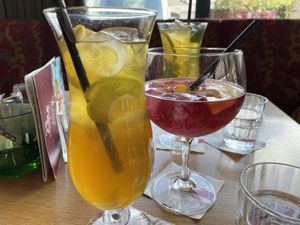 Real nice ice tea at Steiner's Cafe Restaurant Weinbar in Pinsdorf