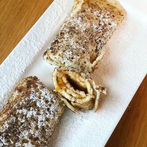 Vegan crepe at Steiner's Cafe Restaurant Weinbar in Pinsdorf