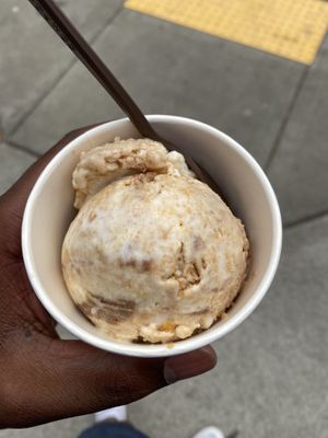 I believe this was salted caramel. #Veganuary at Salt & Straw in Seattle