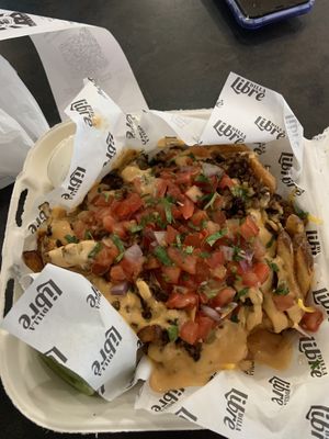 Vegan Carne Asada fries 🔥  at Dilla Libre in Phoenix