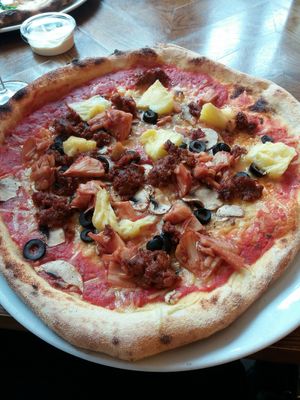 Creat your own vegan pizza. at Pizza Punks in Newcastle Upon Tyne