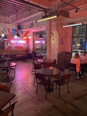 Interior  at Pizza Punks in Newcastle Upon Tyne