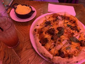 Vegan meatball marinara and mac ‘n cheese side    at Pizza Punks in Newcastle Upon Tyne