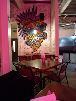 Art Work in Restaurant. at Pizza Punks in Newcastle Upon Tyne