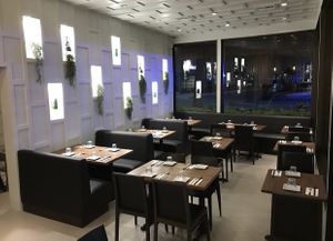 Seating at Celadon in Los Angeles