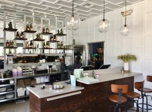 Mini bar at Celadon in Los Angeles