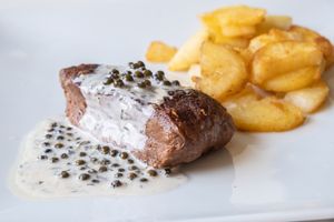 vegan steak at Cairo Healthy Food in Cairo