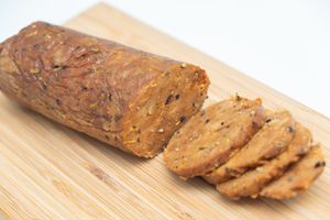 vegan pepperoni at Cairo Healthy Food in Cairo