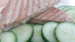 cheese toasties at Anglia Café - Maybe closed in Plovdiv