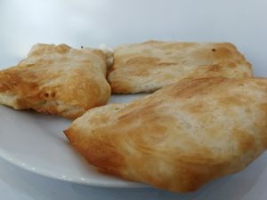 freshly baked banitsa at Anglia Café - Maybe closed in Plovdiv