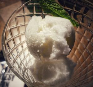 Lemon basil sorbet - should be shared 😉 at Milano in Galway