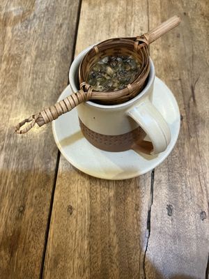 The tea strainer 🫶  at Ananda Tree House in Kathmandu