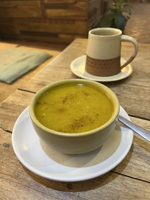Pumpkin soup 🎃   at Ananda Tree House in Kathmandu