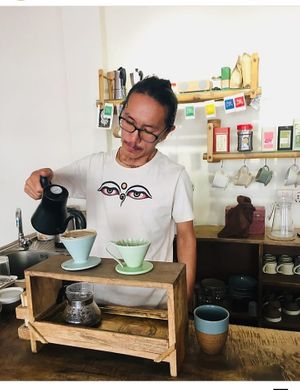 Visit us for a fresh cup of organic hand drip coffee at Ananda Tree House in Kathmandu