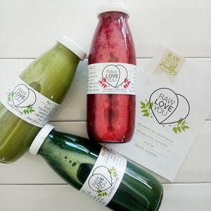 Juices at Raw Love You in Bodrum