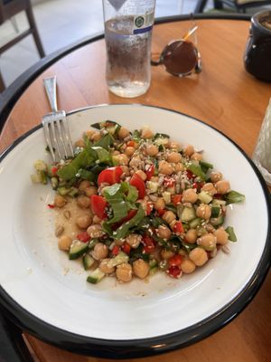 Chickpea salad  at Raw Love You in Bodrum