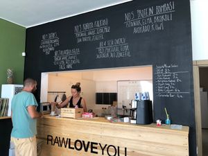 Raw Love You is located in Bitez, close to the Courthouse . There is a parking area in front of the shop or you may either use public transportation.  at Raw Love You in Bodrum