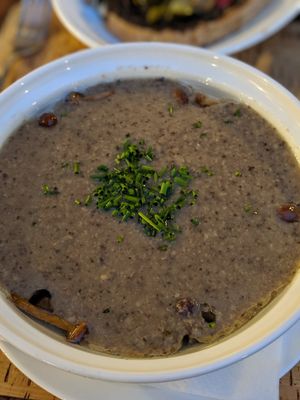 Wild mushroom soup at Groppo in Zadar
